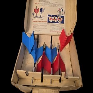 Vintage Missile Jarts Outdoor Lawn Darts Game Rare 1960s